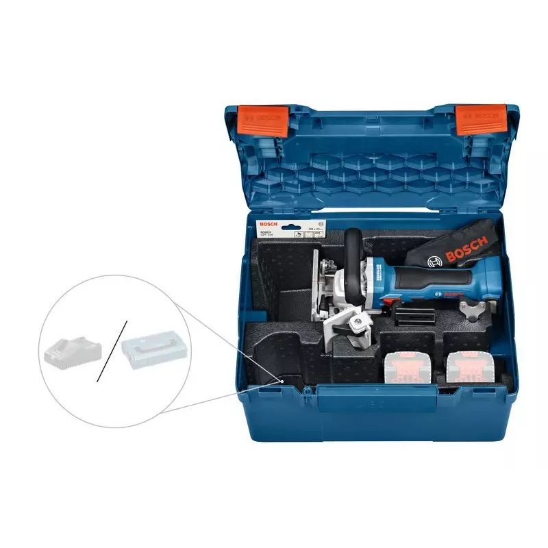 Bosch GFF 18V-22 Professional Nurklihvija 11000 p/min Must, Sinine