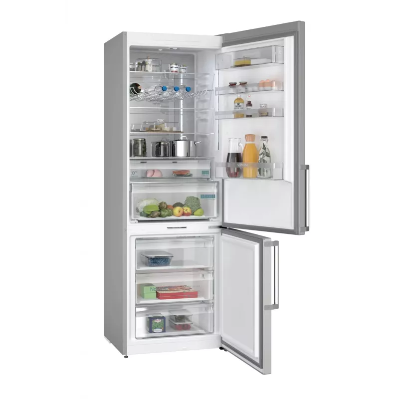 Siemens iQ500 KG49NAICT külmik-sügavkülmik Eraldiseisev 440 L Roostevaba teras