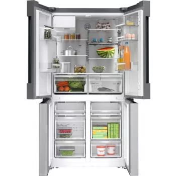 Bosch Serie 6 KFI96APEA külg-külje kõrval külmik, vabaltseisev, 574 l, harjatud teras