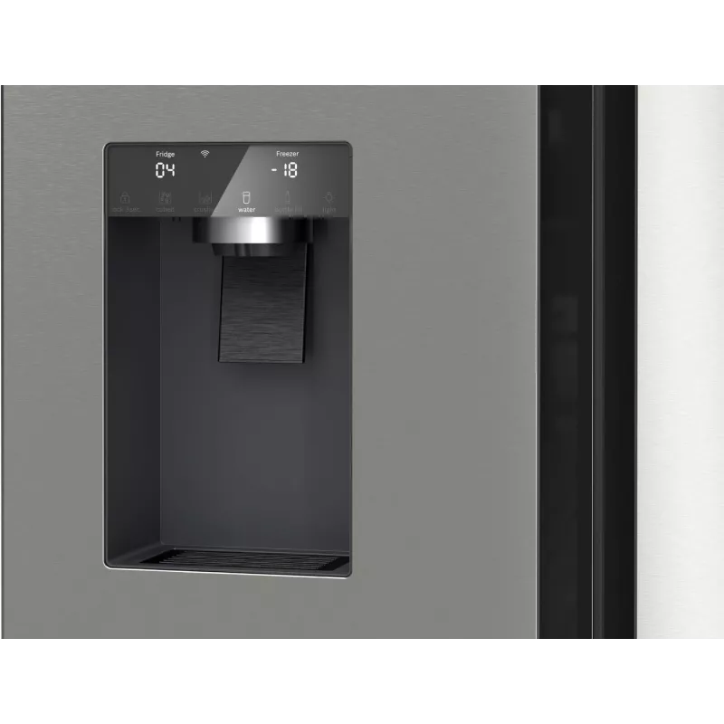 Bosch Serie 6 KFI96APEA külg-külje kõrval külmik, vabaltseisev, 574 l, harjatud teras