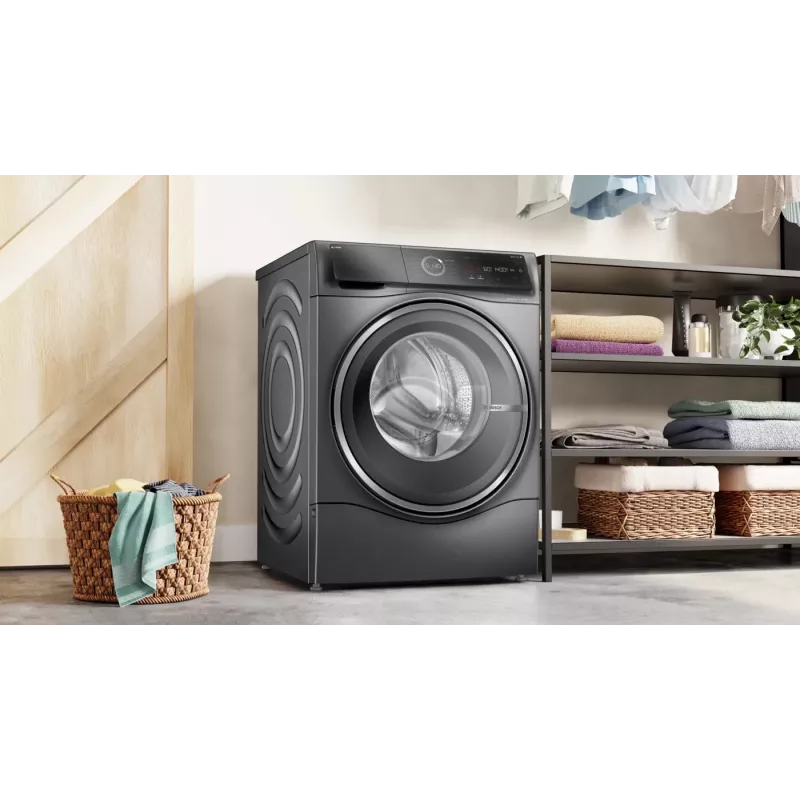 Bosch Serie 8 WNC254AS0 pesumasin-kuivati Eraldiseisev Eestlaetav Roostevaba teras