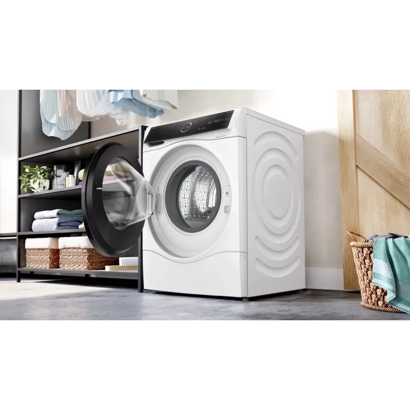 Bosch Serie 8 WNC254A40 pesumasin-kuivati Eraldiseisev Eestlaetav Valge