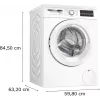 Bosch Serie 6 WUU28T22 pesumasin eestlaetav 9 kg 1351 p/min valge