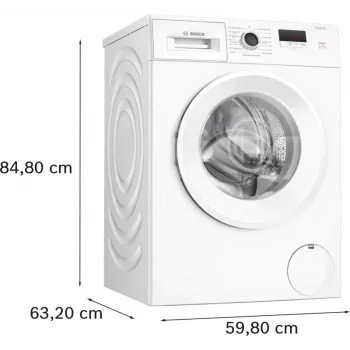 Bosch Serie 2 WGE02420 pesumasin eestlaetav 7 kg 1351 p/min valge