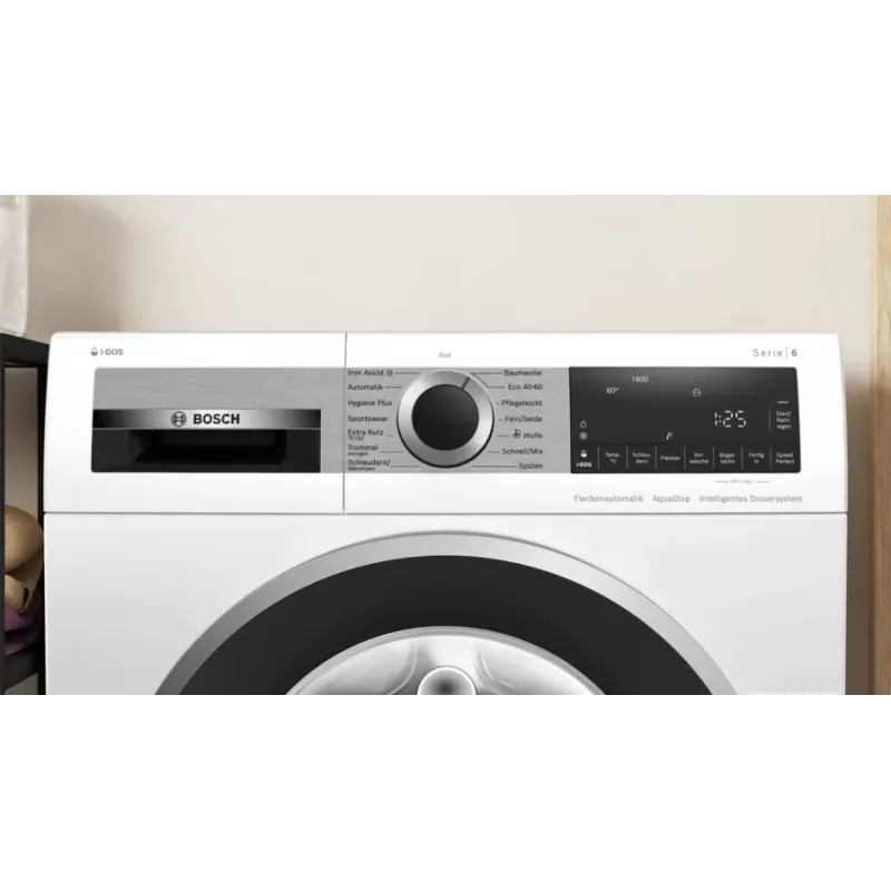 Bosch Serie 6 WGG244F40 pesumasin eestlaetav 9 kg 1351 RPM valge