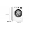Bosch Serie 6 WGG244F40 pesumasin eestlaetav 9 kg 1351 RPM valge