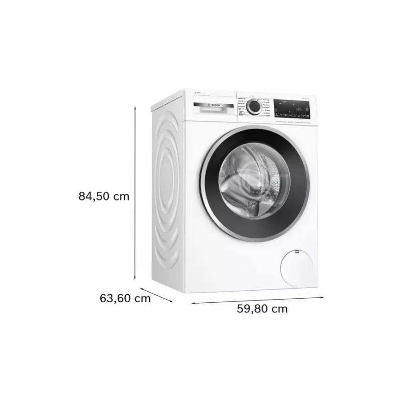 Bosch Serie 6 WGG244F40 pesumasin eestlaetav 9 kg 1351 RPM valge