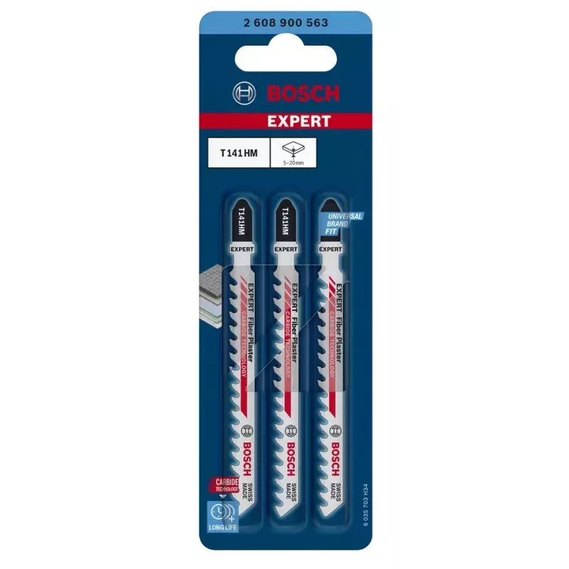 Bosch 2 608 900 563 pusle/saekirvesaag/ tikksaag tera Pusleteras karbiidhammastega 3 tk