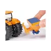 Siku traktor lükkeplaadi ja soolapuisturiga, Traktori mudel, Kokkupandud, 1:50, Metall, Plast, 3 a, Must, Sinine, Oranž