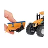 Siku traktor lükkeplaadi ja soolapuisturiga, Traktori mudel, Kokkupandud, 1:50, Metall, Plast, 3 a, Must, Sinine, Oranž
