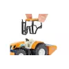Siku traktor lükkeplaadi ja soolapuisturiga, Traktori mudel, Kokkupandud, 1:50, Metall, Plast, 3 a, Must, Sinine, Oranž
