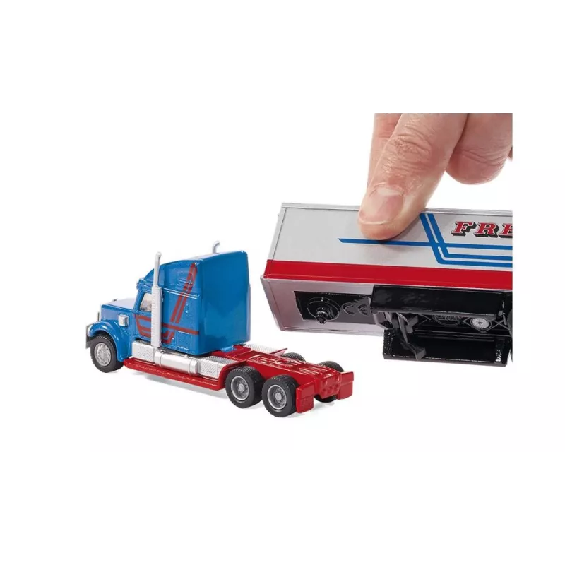 Siku Road Train, Road train model, Kokkupandud, 1:87, Metall, Plastik, 3 a, Sinine, Punane, Valge