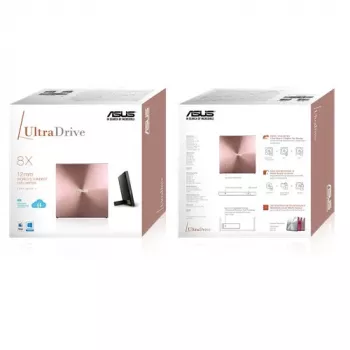 ASUS SDRW-08U5S-U optiline DVD Super Multi DL väline kettaseade, roosa