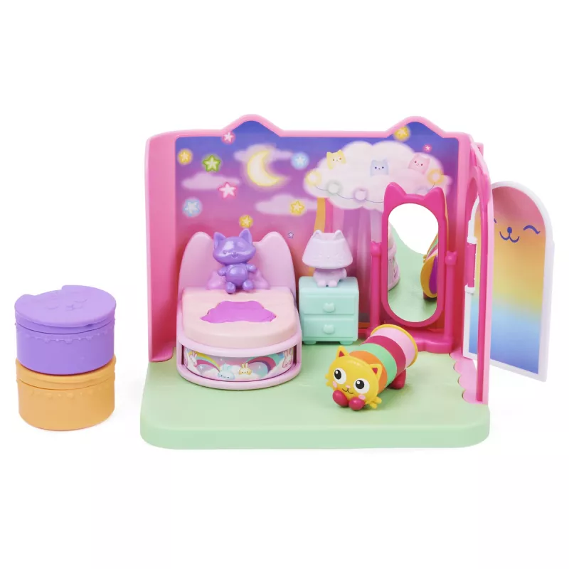 Gabby's Dollhouse, Magusate Unede magamistuba Padjakassi figuuri ja 3 aksessuaariga, 3 mööblieset ja 2 kohaletoimetust, mänguasjad lastele alates 3. eluaastast