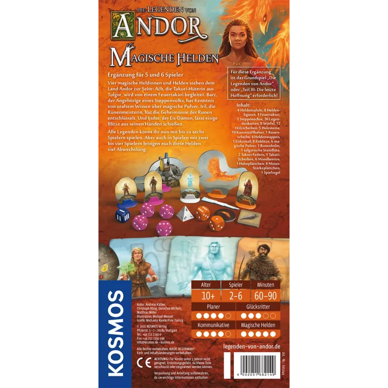 Kosmos Die Legenden von Andor - Magische Helden lauamäng strateegia
