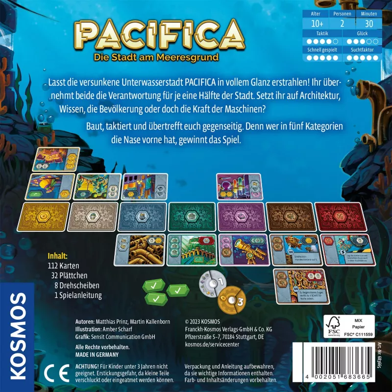 Kosmos Pacifica lauamäng Reis/seiklus