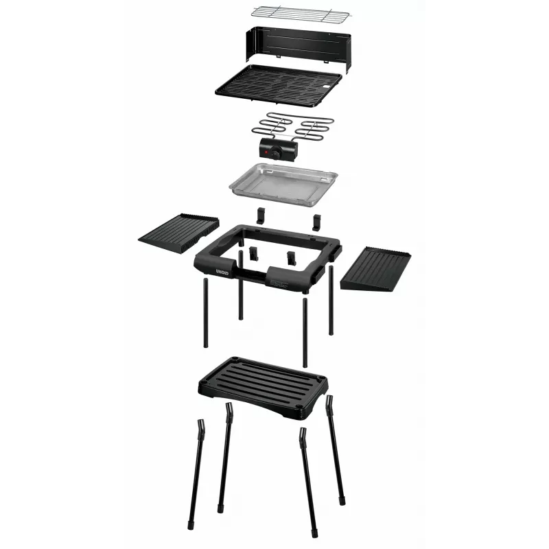 Unold 58565 väligrill Cooking station Elektriline Must 1600 W