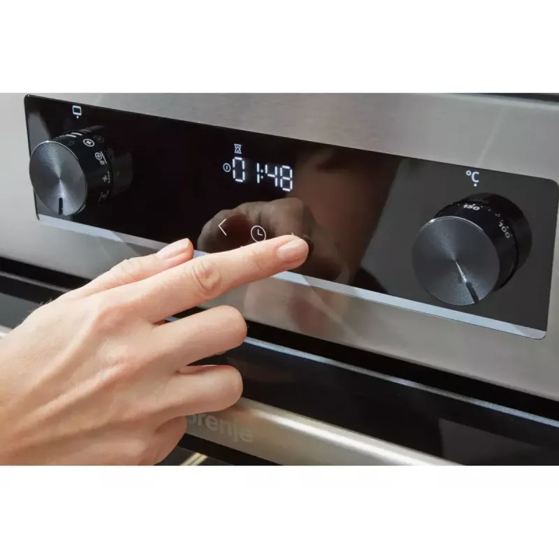 Gorenje GEC6C40WD vabaltseisev pliit Elektriline Keraamiline pliidiplaat Must, Valge