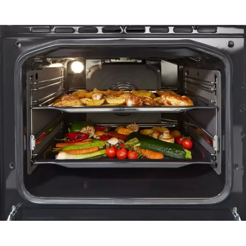 Gorenje GEC6C40WD vabaltseisev pliit Elektriline Keraamiline pliidiplaat Must, Valge