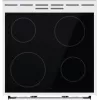 Gorenje GEC6C40WD vabaltseisev pliit Elektriline Keraamiline pliidiplaat Must, Valge