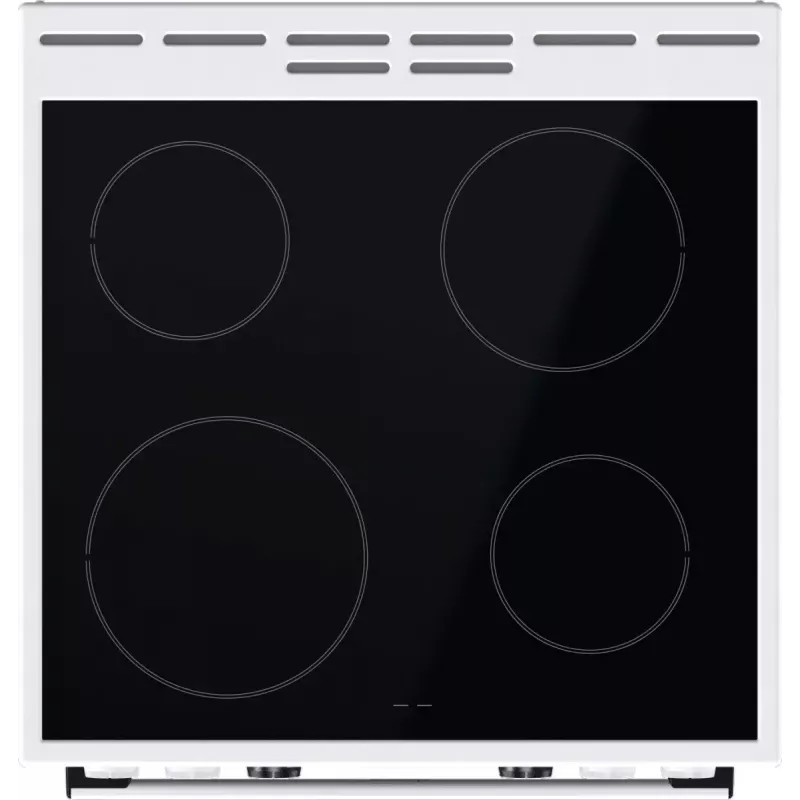 Gorenje GEC6C40WD vabaltseisev pliit Elektriline Keraamiline pliidiplaat Must, Valge