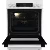 Gorenje GEC6C40WD vabaltseisev pliit Elektriline Keraamiline pliidiplaat Must, Valge