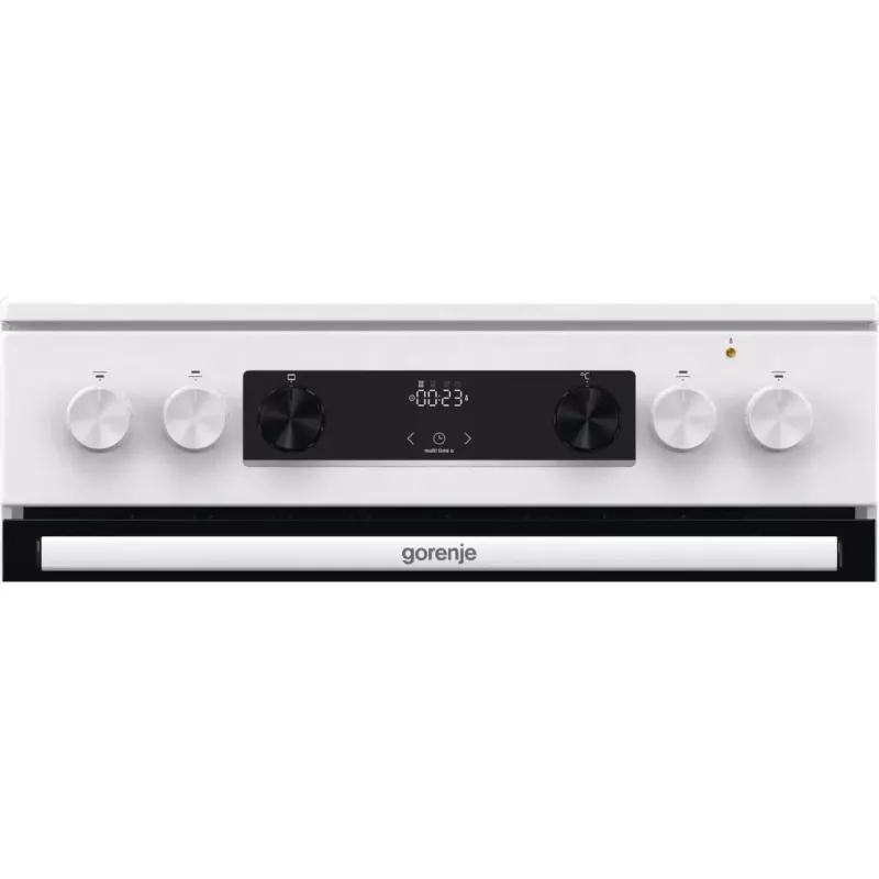 Gorenje GEC6C40WD vabaltseisev pliit Elektriline Keraamiline pliidiplaat Must, Valge