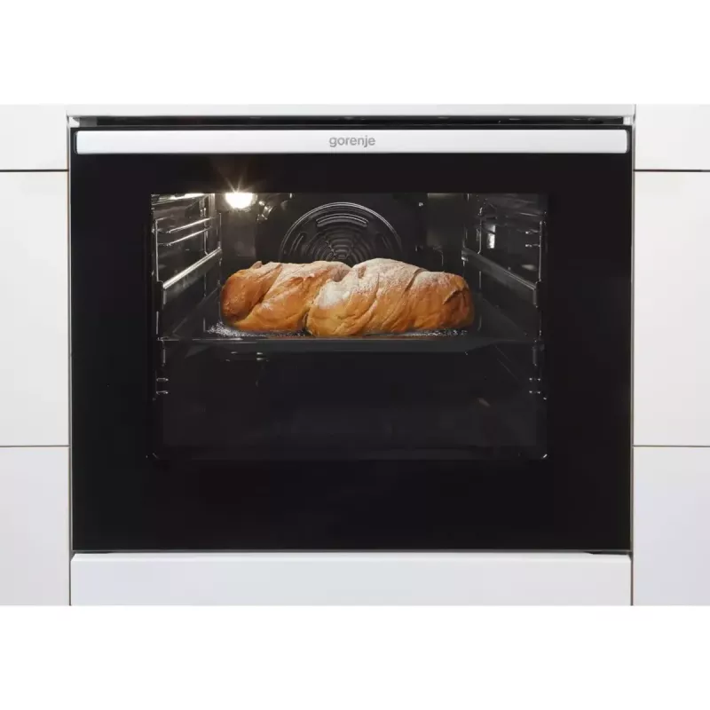 Gorenje GEC6C40WD vabaltseisev pliit Elektriline Keraamiline pliidiplaat Must, Valge