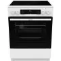 Gorenje GEC6C40WD vabaltseisev pliit Elektriline Keraamiline pliidiplaat Must, Valge