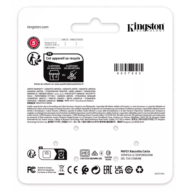 USB-välkmälu Kingston 64 GB USB tüüp-A DataTraveler SE9 G3