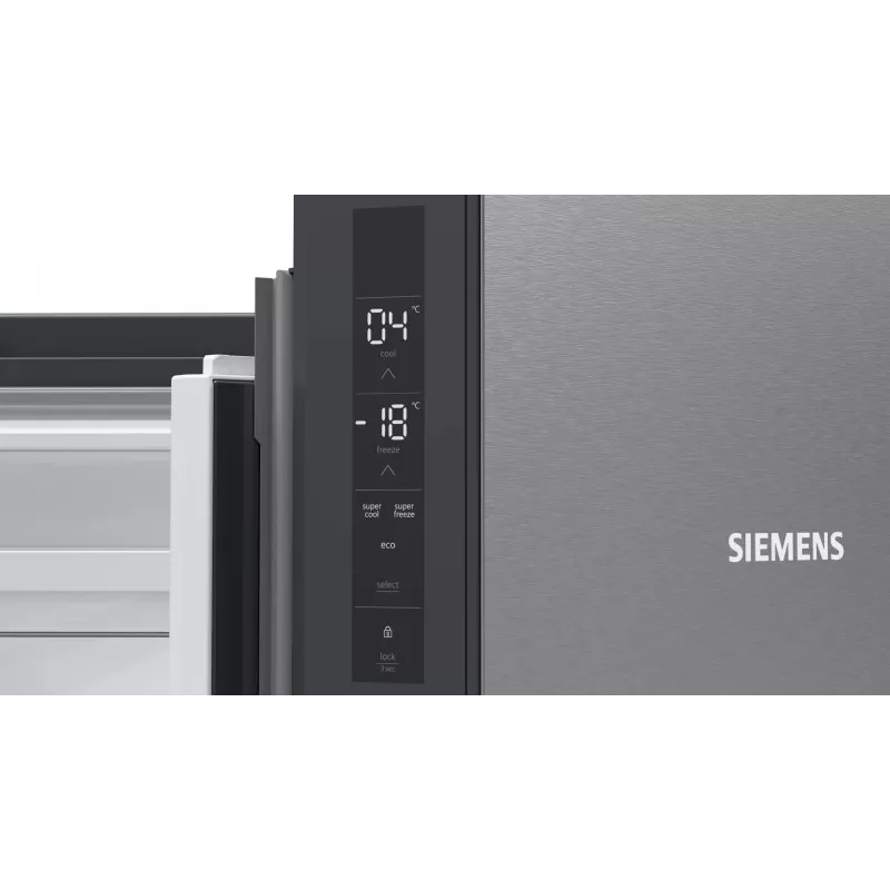 Siemens iQ300 KF96NVPEA külmik-sügavkülmik vabaltseisev 605 L Hõbedane