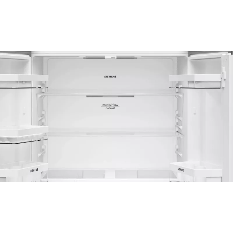Siemens iQ300 KF96NVPEA külmik-sügavkülmik vabaltseisev 605 L Hõbedane