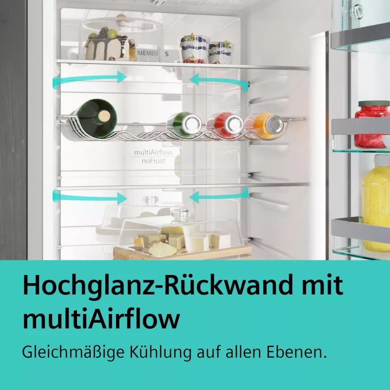 Siemens iQ300 KG39NXICF külmik-sügavkülmik eraldiseisev 363 L roostevaba teras