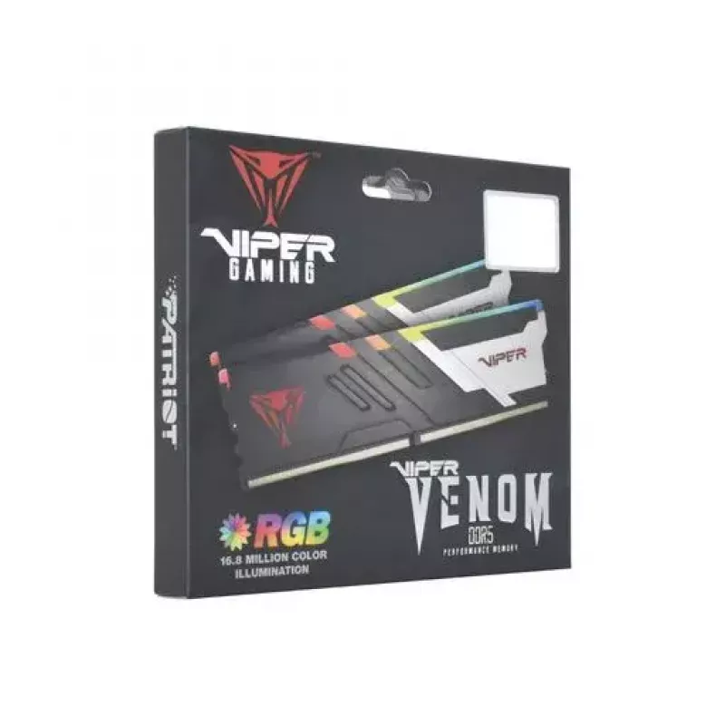 DIMM 64 GB DDR5-5600 (2x 32 GB) Dual-Kit, Arbeitsspeicher schwarz, PVVR564G560C40K, Viper Venom RGB, INTEL XMP