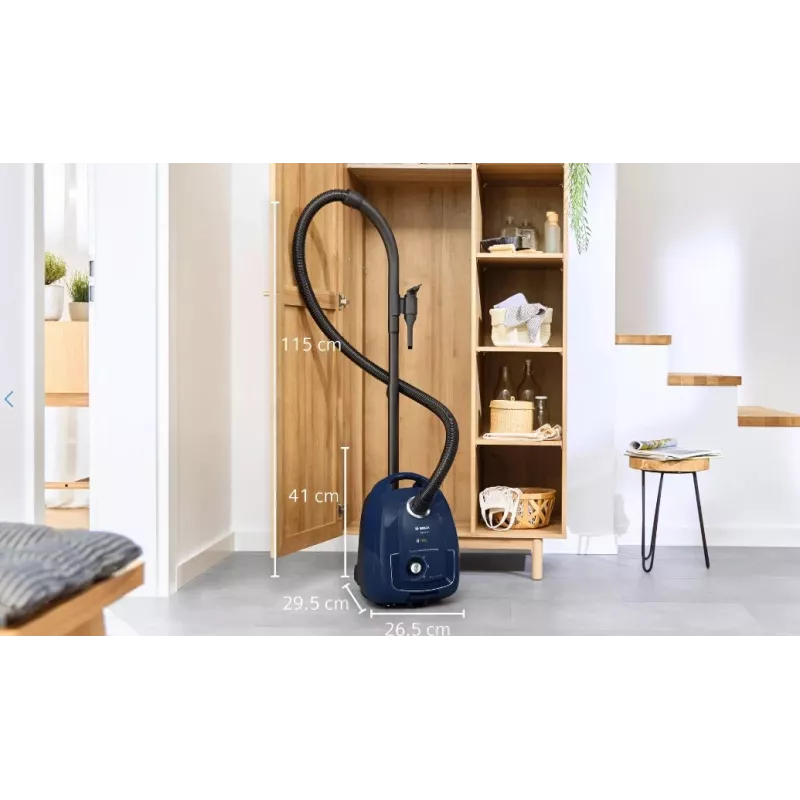 Bosch Serie 4 BGD38BU2 tolmuimeja, 4 L, trummelimeja, kuiv, 600 W, tolmukott