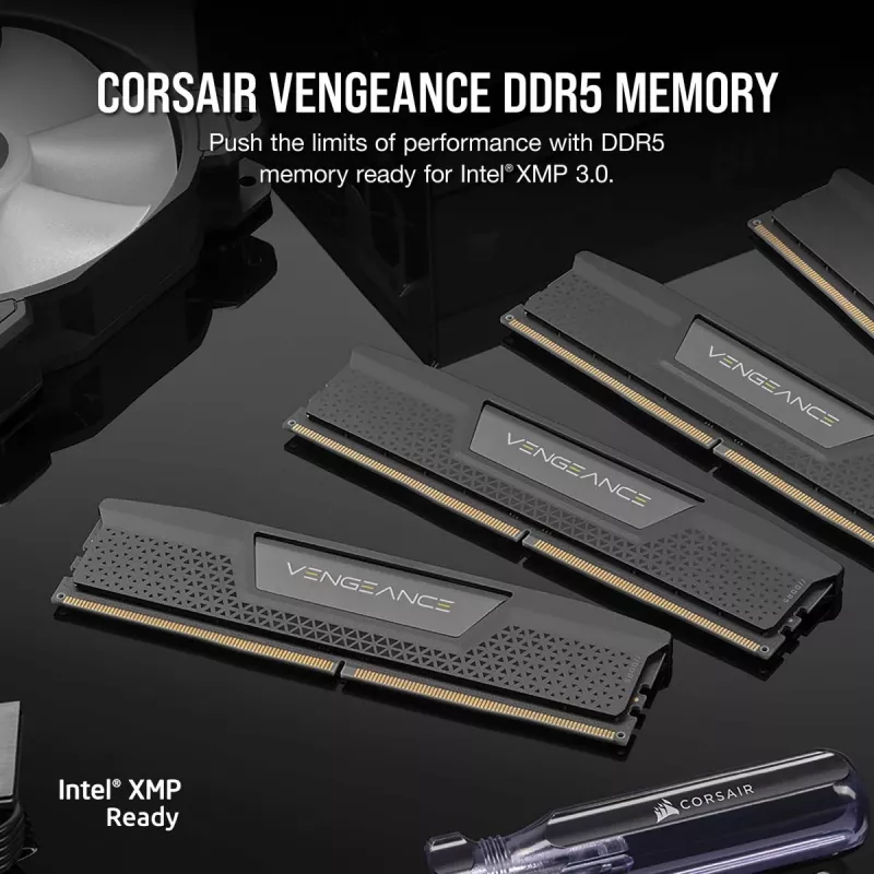 CORSAIR Memory 32GB (2x16gb) DDR5 Dram 6000mt/s CL38 Memory Kit Vengeance Must