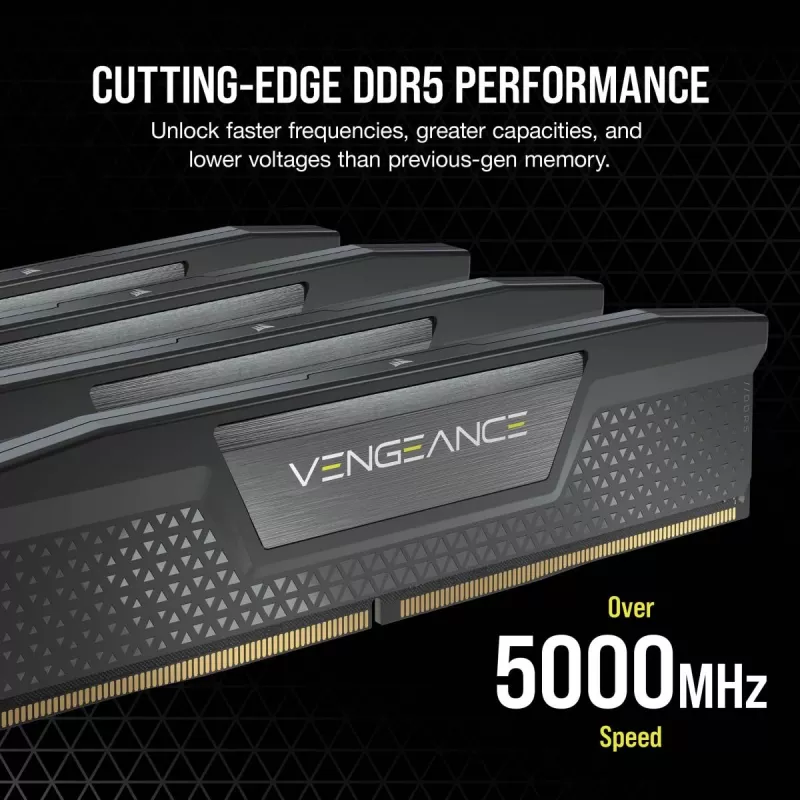 CORSAIR Memory 32GB (2x16gb) DDR5 Dram 6000mt/s CL38 Memory Kit Vengeance Must