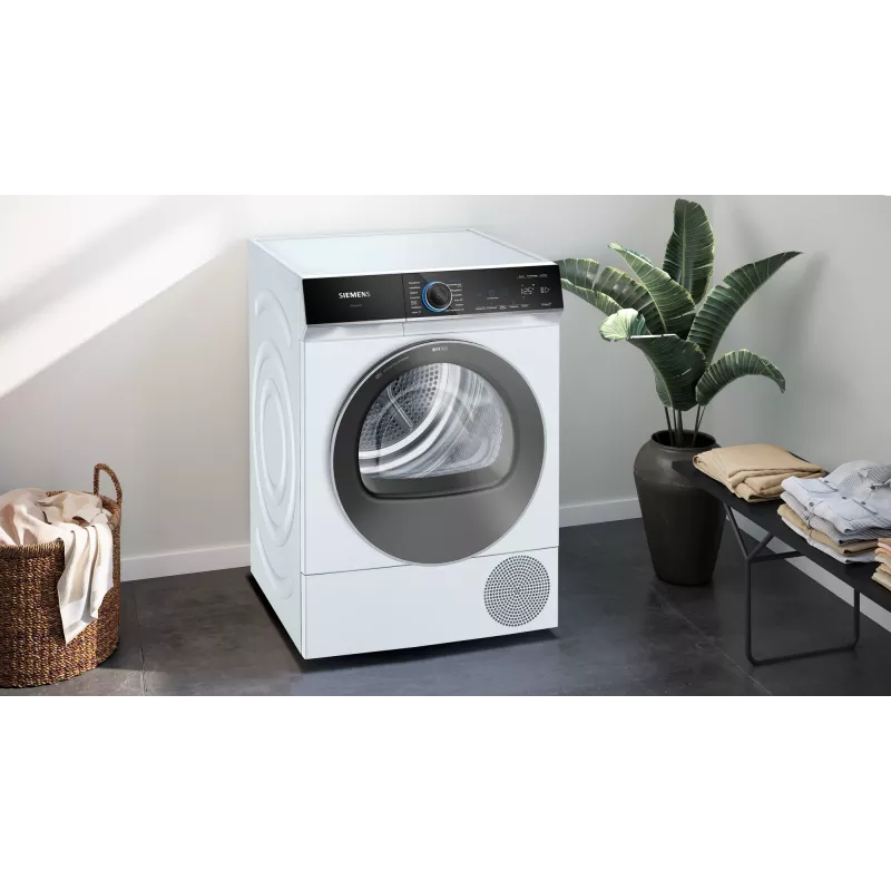 Siemens iQ700 WQ45B2B40 pesukuivatusrest Vabaltseisev Eestlaaditav 9 kg Valge