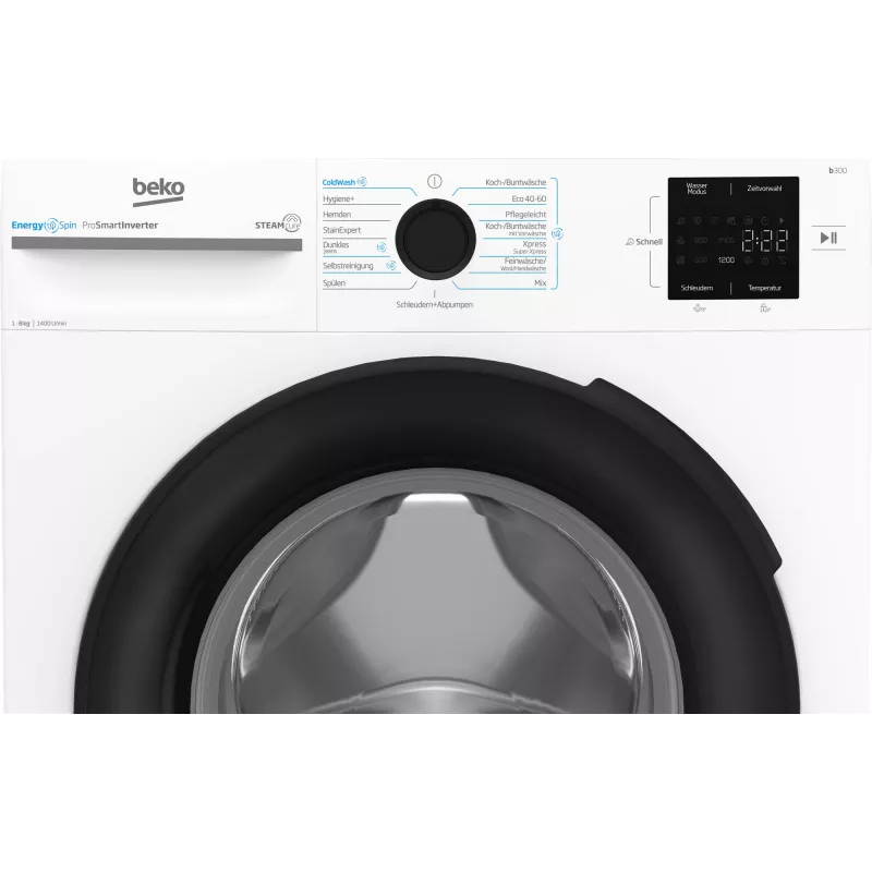 Beko b300 BM3WFU3841X pesumasin eesttäidetav 8 kg 1351 p/min valge