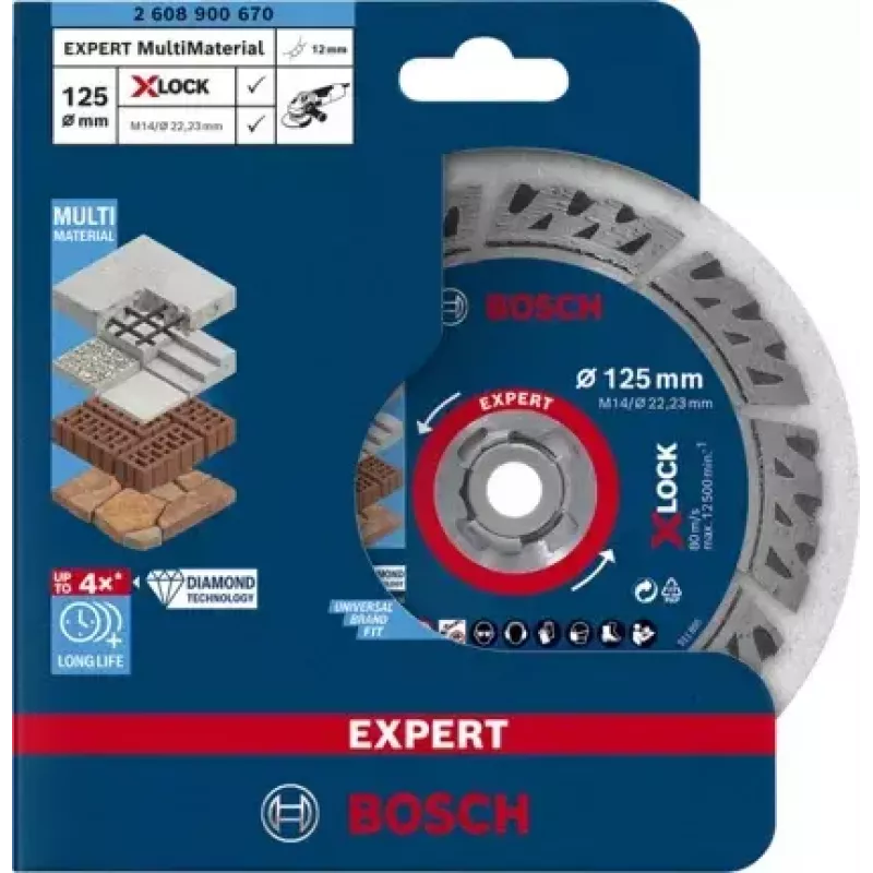 Bosch EXPERT MULTIMATERIAL X-LOCK lõikeketas