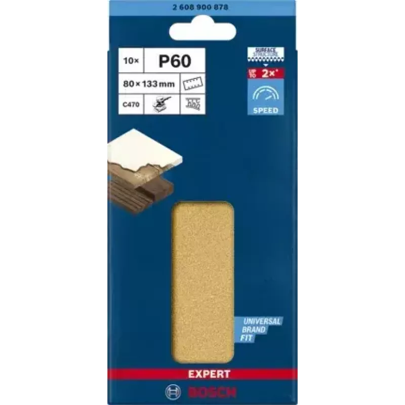 Bosch 2 608 900 878 pöörleva tööriista lihvimis-/poleerimistarvik Puit Lihvleht