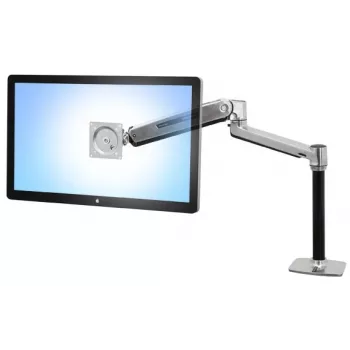 ERGOTRON Lx Hd istuva-seisva lauakinnitusega LCD-hoidik (poleeritud alumiinium)