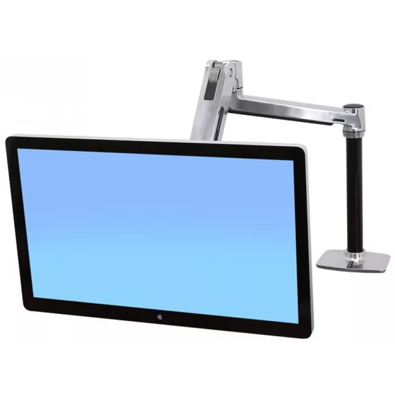ERGOTRON Lx Hd istuva-seisva lauakinnitusega LCD-hoidik (poleeritud alumiinium)
