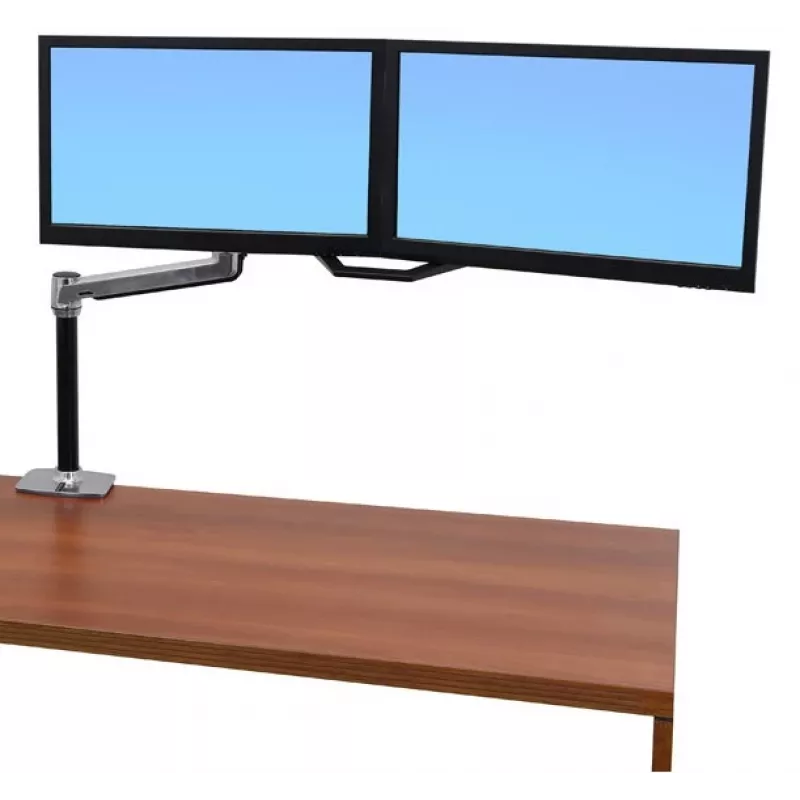 ERGOTRON Lx Hd istuva-seisva lauakinnitusega LCD-hoidik (poleeritud alumiinium)