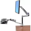 ERGOTRON Lx Hd istuva-seisva lauakinnitusega LCD-hoidik (poleeritud alumiinium)