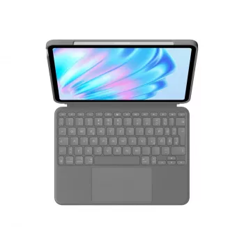 LOGITECH Combo Touch iPad Air 11-tolline 5. põlvkond Oxford hall Qwertz Deutsch