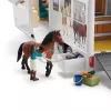 schleich HORSE CLUB Hobuste Transporter, Hooned, Telkimine, Hobusetall, Hobused, Ratsavõistlus, 5 a, Mitmevärviline, Plastik