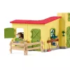 schleich FARM WORLD Poniboks Islandi poni täkuga, talu, hooned, taluloomad/talumänguasjad, hobusetall, hobused, 3 a, mitmevärviline