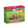 schleich FARM WORLD Poniboks Islandi poni täkuga, talu, hooned, taluloomad/talumänguasjad, hobusetall, hobused, 3 a, mitmevärviline