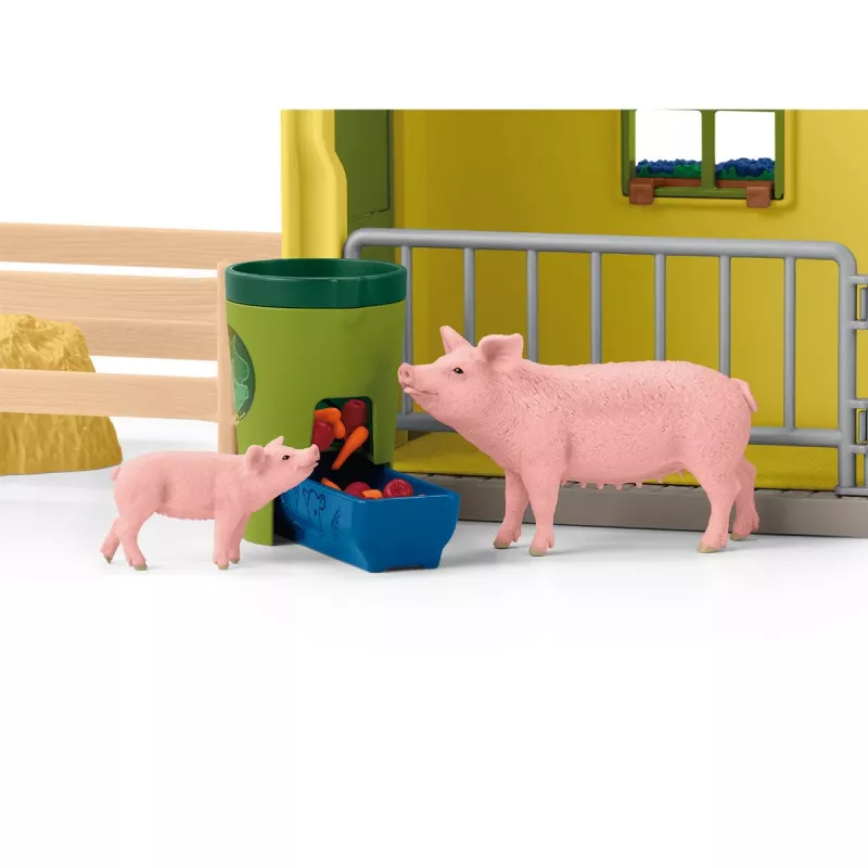 schleich TALUMAAILM Suur talu loomade ja tarvikutega, talu, 3 a, mitmevärviline, plast